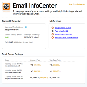 Email Info Center